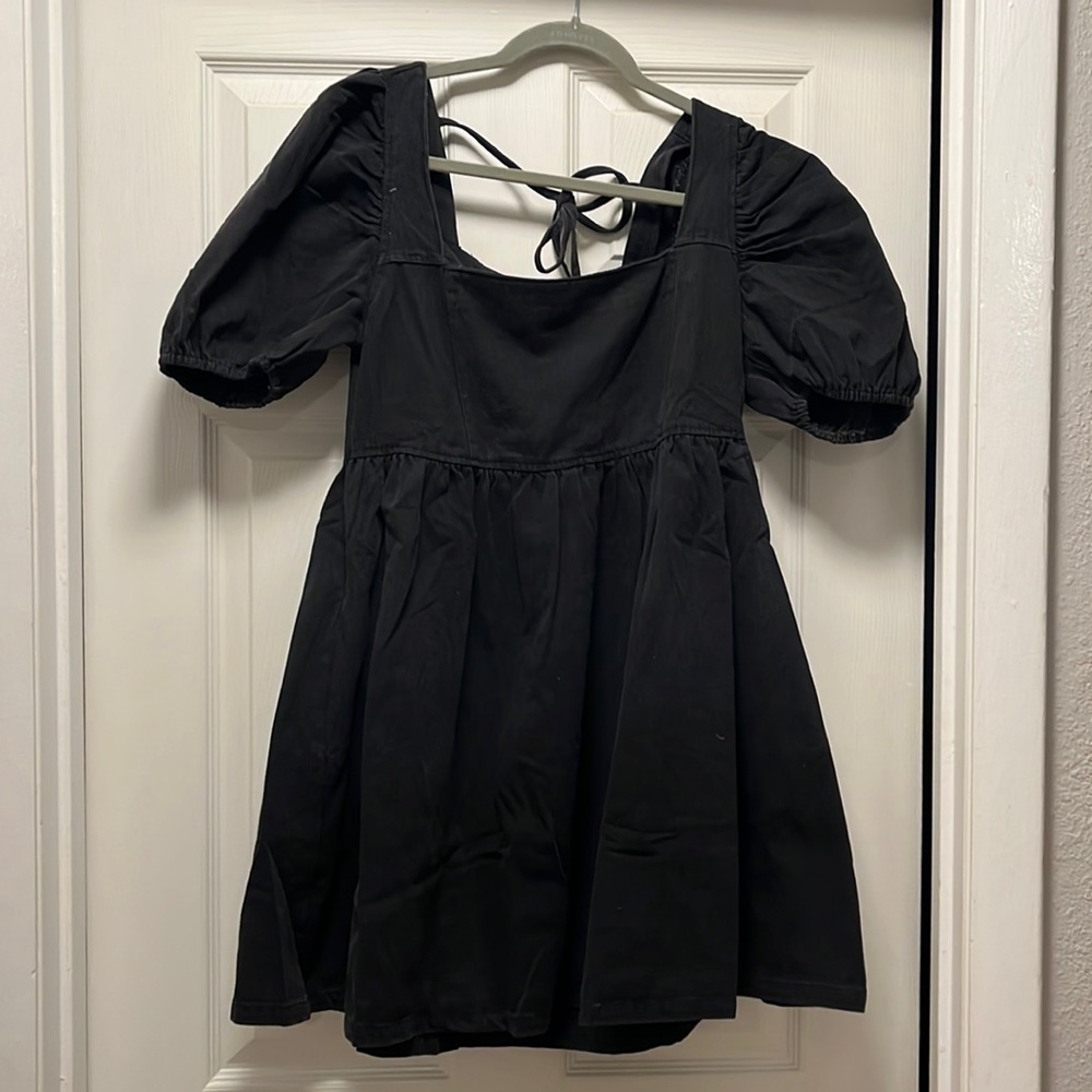 Ballon Sleeve Tunic Dress